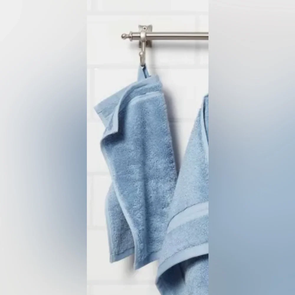 Soft Blue Washcloths
